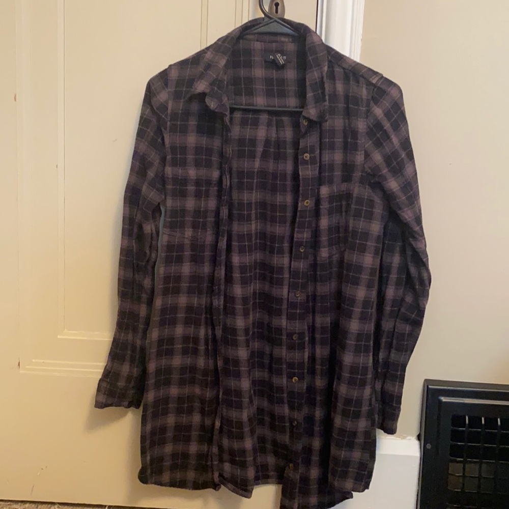 black/grey flannel (long)